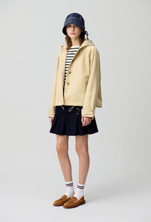 claudie Parka légère à capuche pour femme