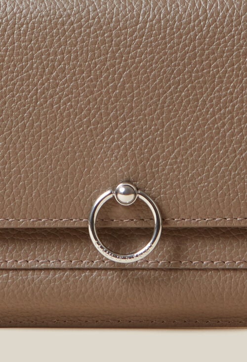 Claudie Pochette Large Cuir Grainé Pour Femme