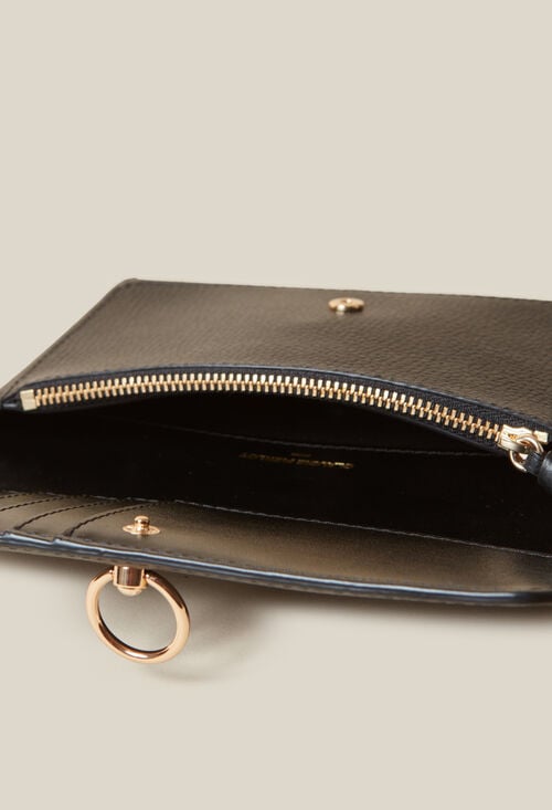 claudie Pochette large cuir grainé pour femme