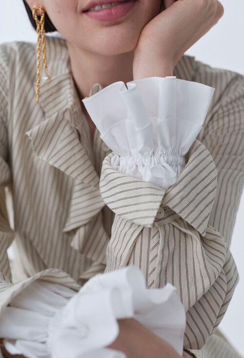 Claudie Poignets Effet Chemise Fronces Pour Femme