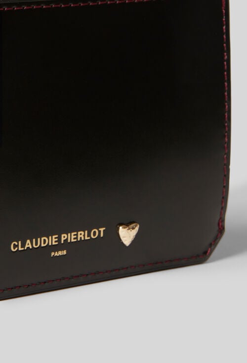 Claudie Porte Carte Cuir Coeur Doré Pour Femme