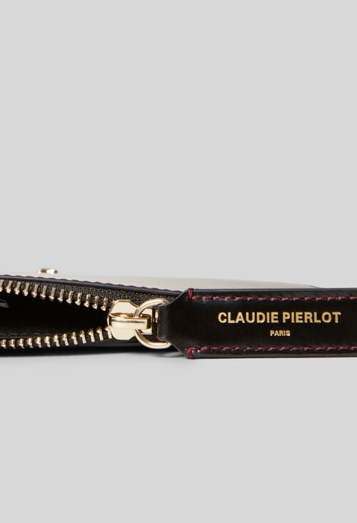 Claudie Porte Carte Cuir Coeur Doré Pour Femme