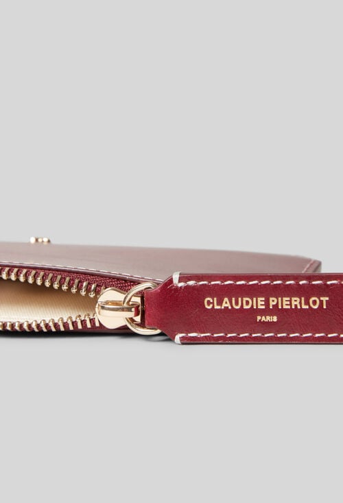 Claudie Porte Carte Cuir Coeur Doré Pour Femme