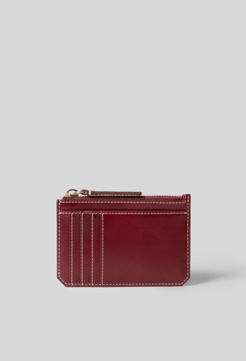 claudie Porte carte cuir coeur doré pour femme