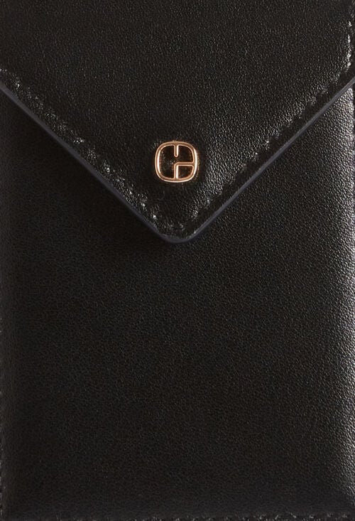claudie Porte carte cuir noir pour femme