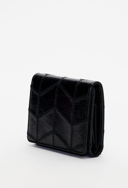 Claudie Portefeuille Cuir Verni Pour Femme