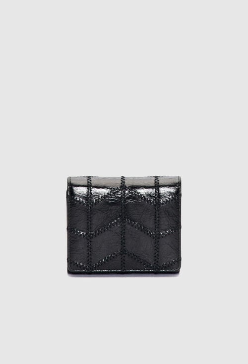 Claudie Portefeuille Cuir Verni Pour Femme