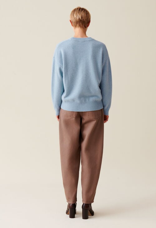 Claudie Pull Cachemire Broderie CP Pour Femme