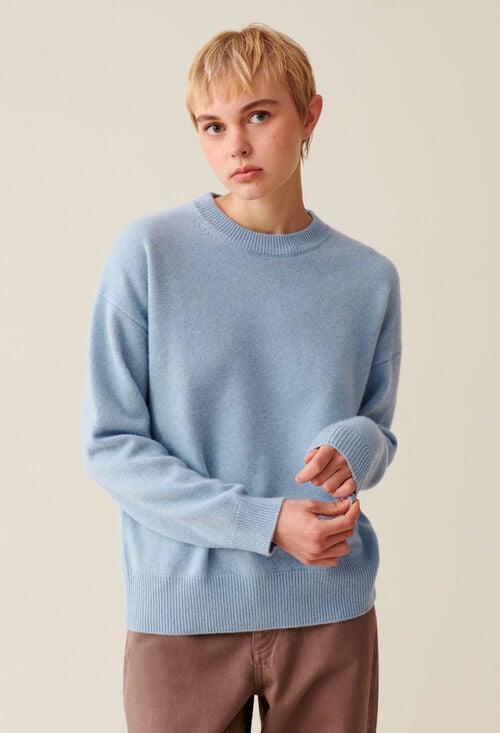 claudie Pull cachemire broderie CP pour femme