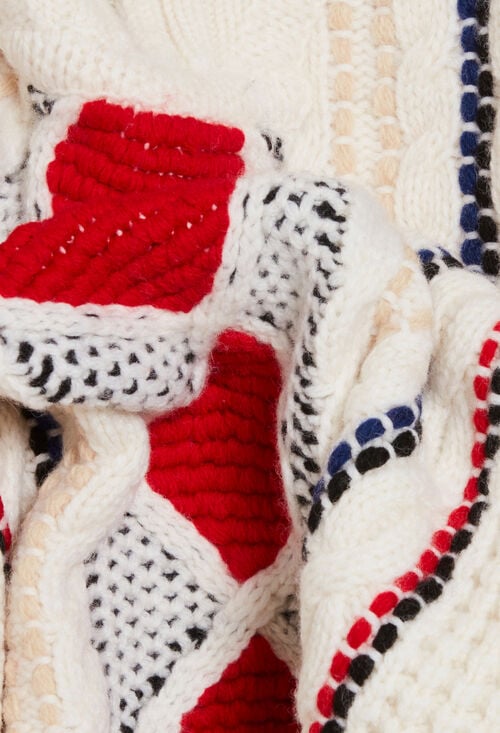 Claudie Pull Camionneur Maille Bicolore Pour Femme