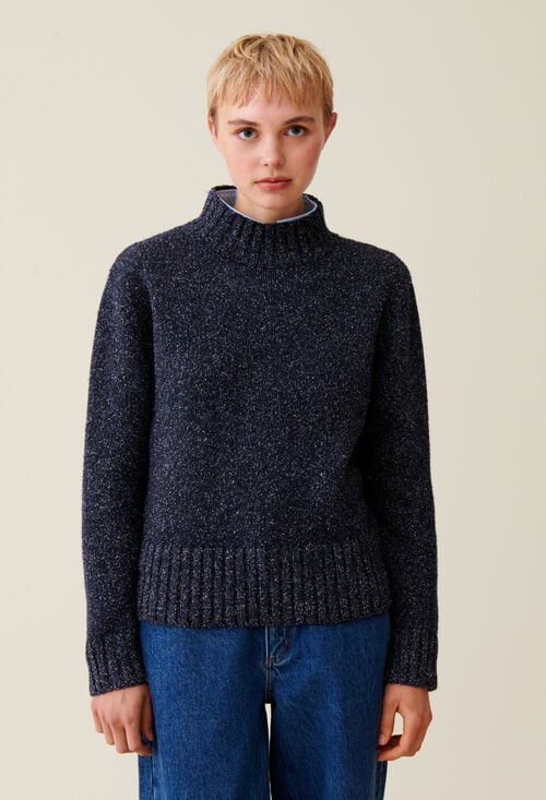 Claudie Pull Col Cheminée Pour Femme