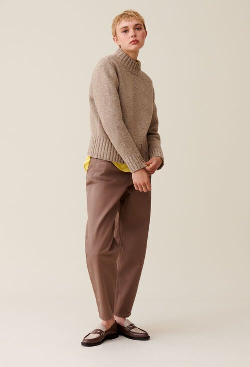 Claudie Pull Col Cheminée Pour Femme