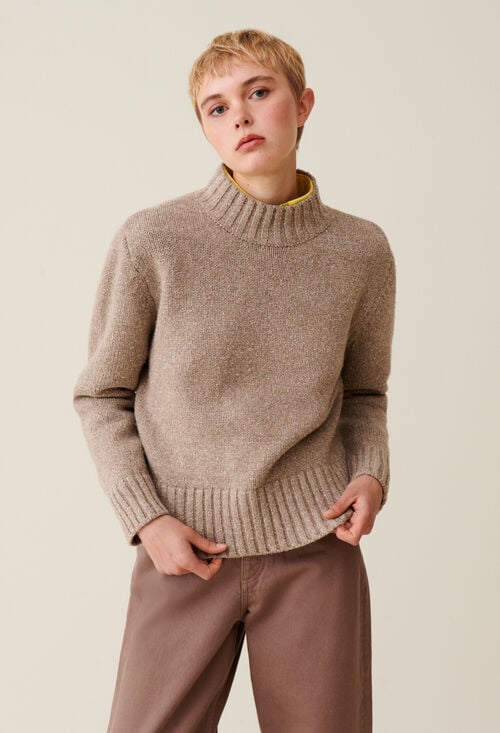 Claudie Pull Col Cheminée Pour Femme