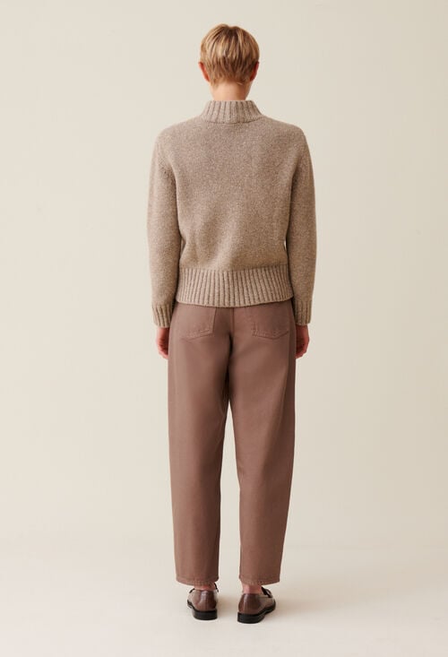 Claudie Pull Col Cheminée Pour Femme