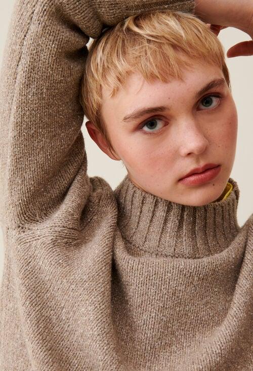 claudie Pull col cheminée pour femme