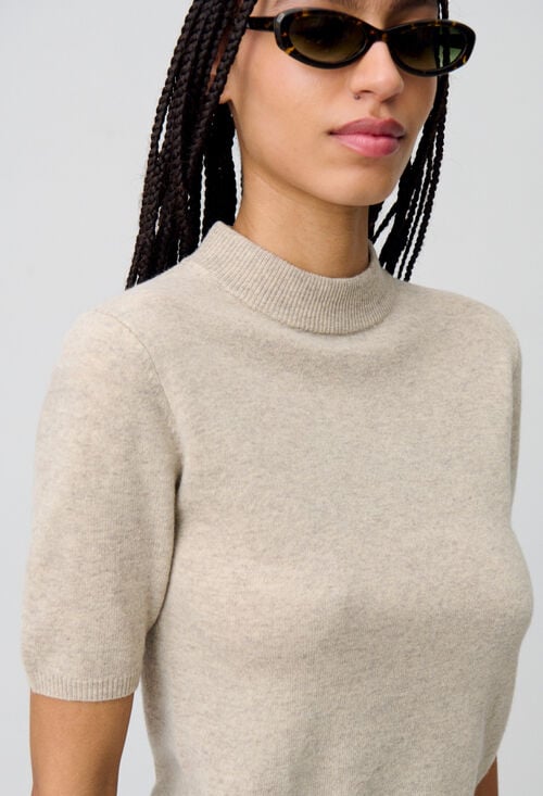 Claudie Pull Laine Col Montant Pour Femme