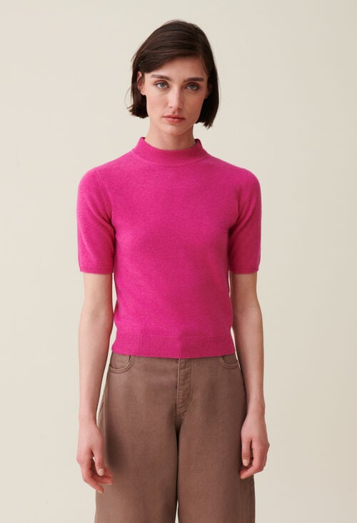 Claudie Pull Laine Col Montant Pour Femme