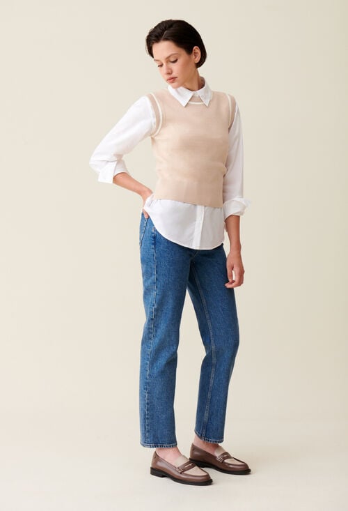 Claudie Pull Maille Rayures Pour Femme