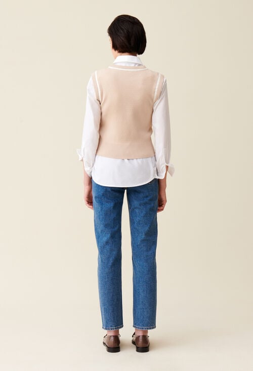 Claudie Pull Maille Rayures Pour Femme