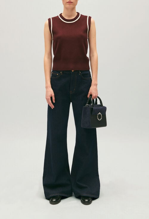 claudie Pull maille rayures pour femme