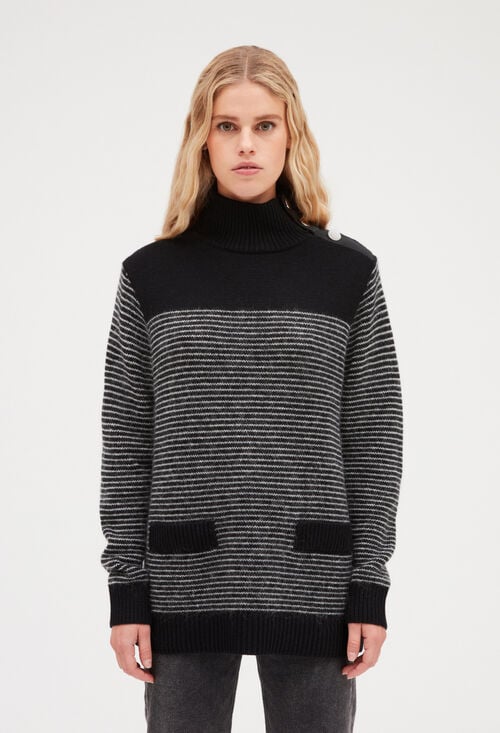 Claudie Pull Rayé Maille Pour Femme