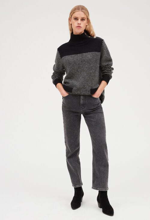 claudie Pull rayé maille pour femme