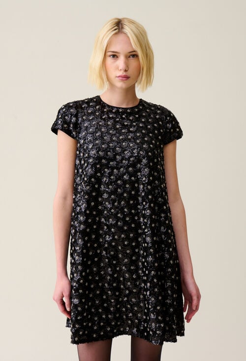 Claudie Robe Courte Babydoll Brodée Pour Femme