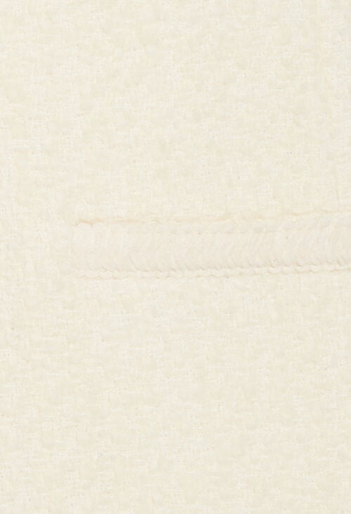 Claudie Robe Courte En Tweed Ivoire Pour Femme