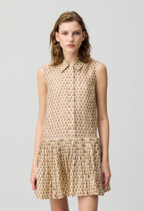 Claudie Robe Courte Imprimée Pour Femme