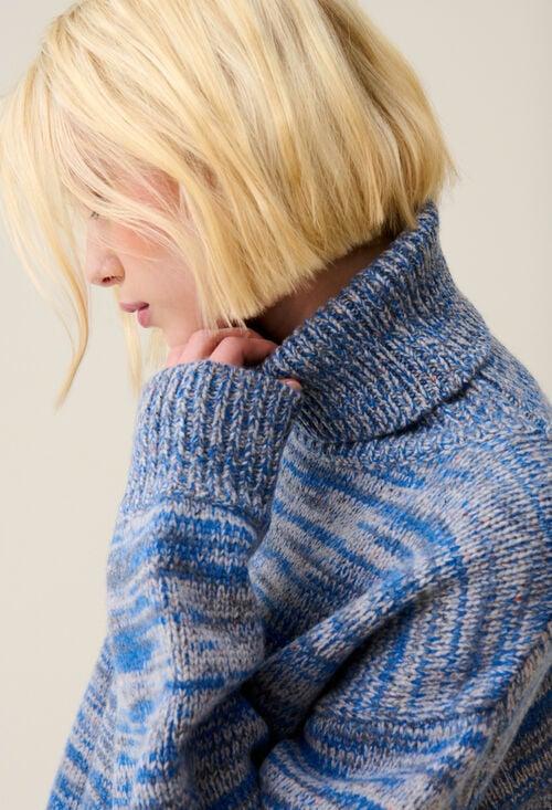 Claudie Robe Courte Laine Col Roulé Pour Femme