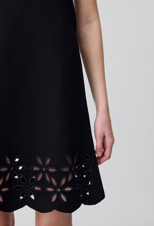 Claudie Robe Courte Maille Fine Pour Femme