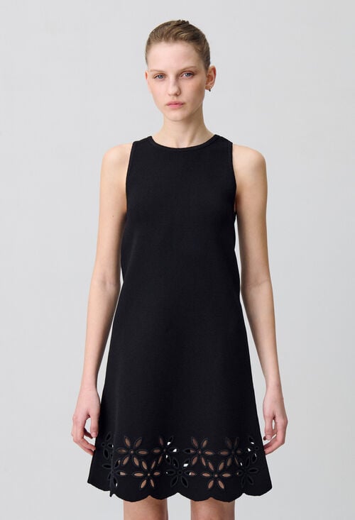 Claudie Robe Courte Maille Fine Pour Femme