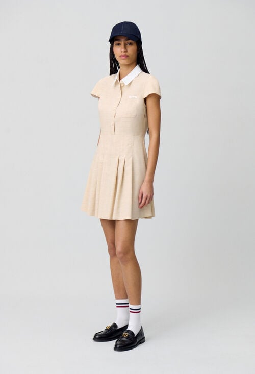 claudie Robe courte plissée pour femme
