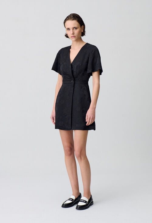 claudie Robe courte portefeuille pour femme