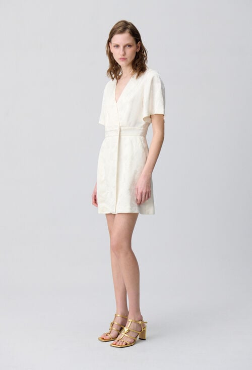 claudie Robe courte portefeuille pour femme