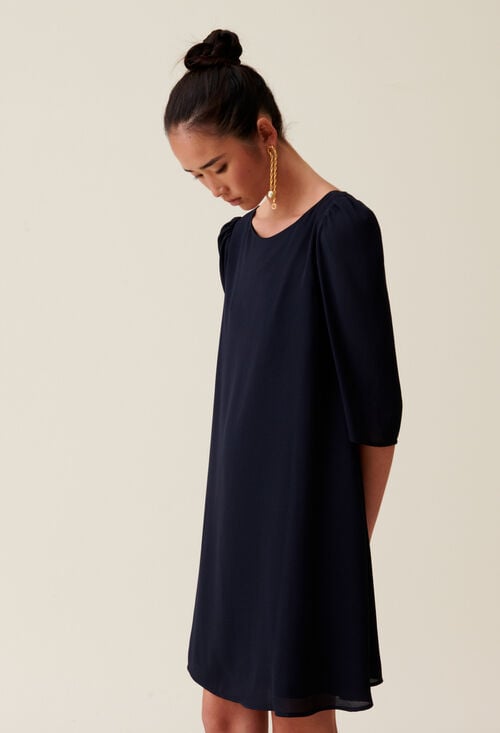 claudie Robe courte Rififi bleu marine pour femme