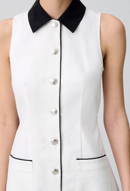 Claudie Robe Courte Sans Manches Pour Femme