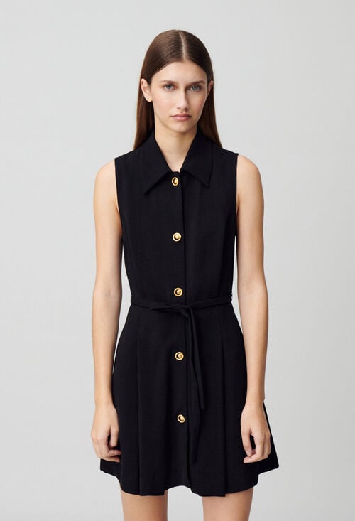 Claudie Robe Courte Sans Manches Pour Femme