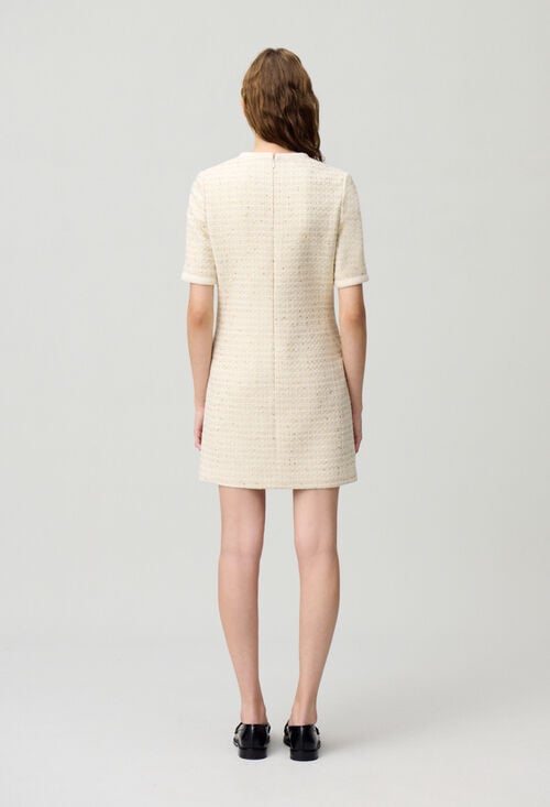 Claudie Robe Courte Tweed Pour Femme