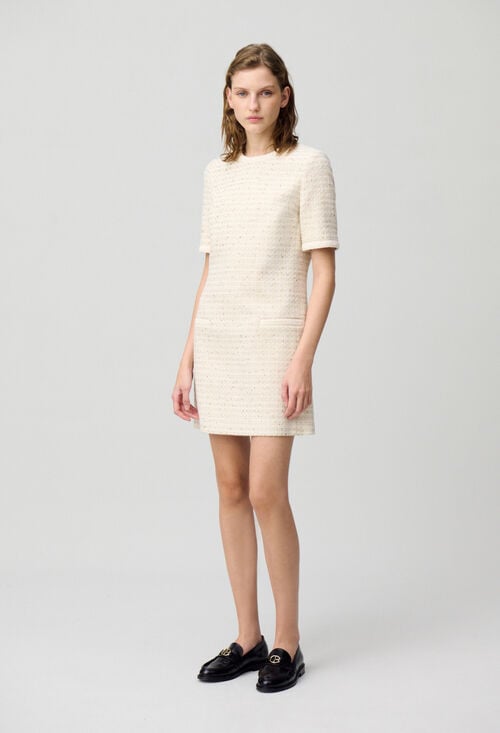 claudie Robe courte tweed pour femme