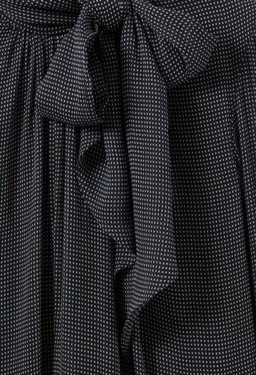 Claudie Robe Fluide Col Lavallière Pour Femme