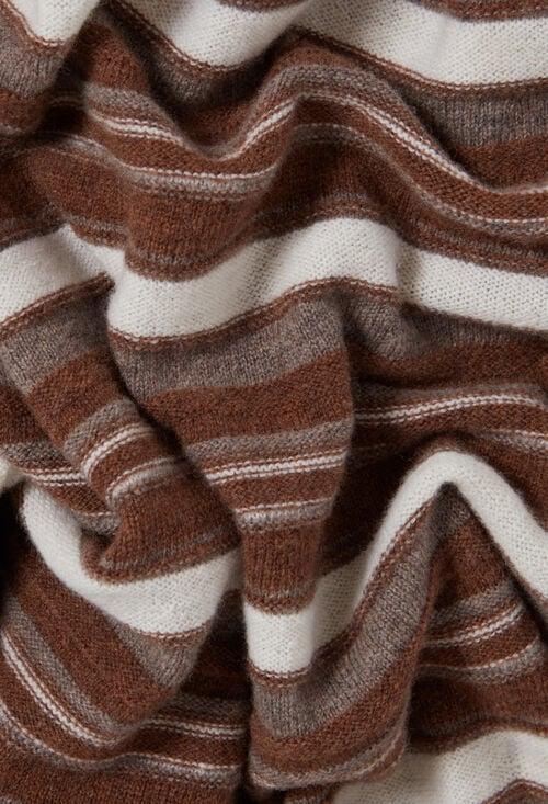 Claudie Robe Laine Rayures Pour Femme