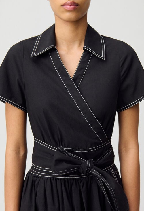 Claudie Robe Longue Ceinturée Pour Femme