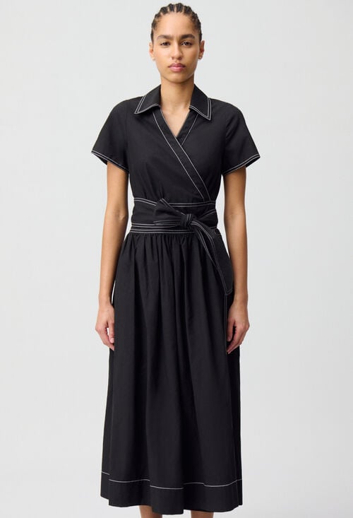 Claudie Robe Longue Ceinturée Pour Femme