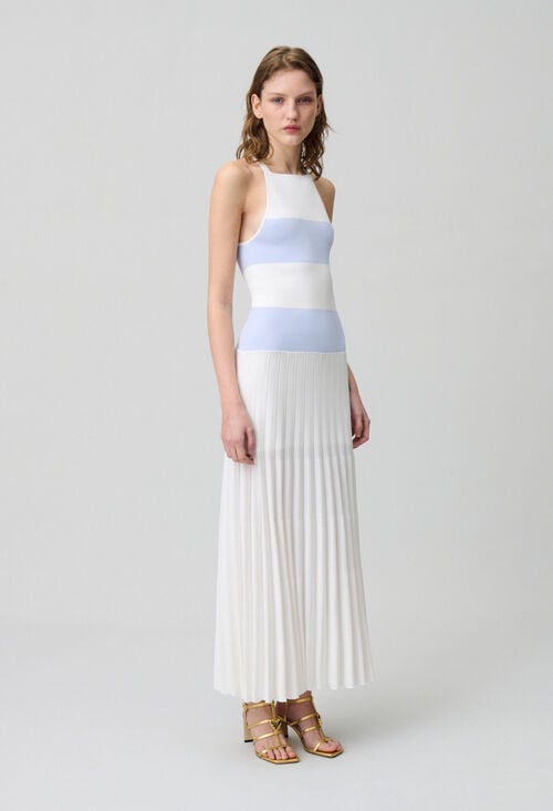 claudie Robe longue en maille pour femme