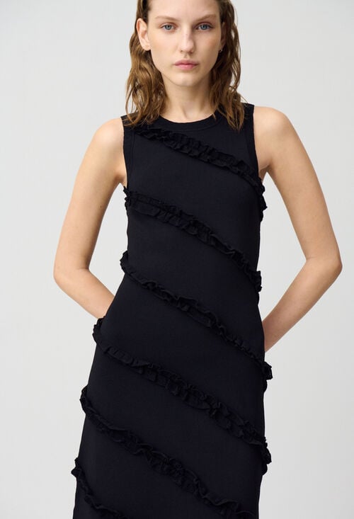 Claudie Robe Longue Fine Maille Pour Femme