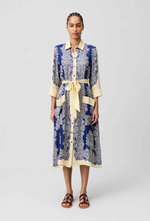 Claudie Robe Longue Imprimée Pour Femme