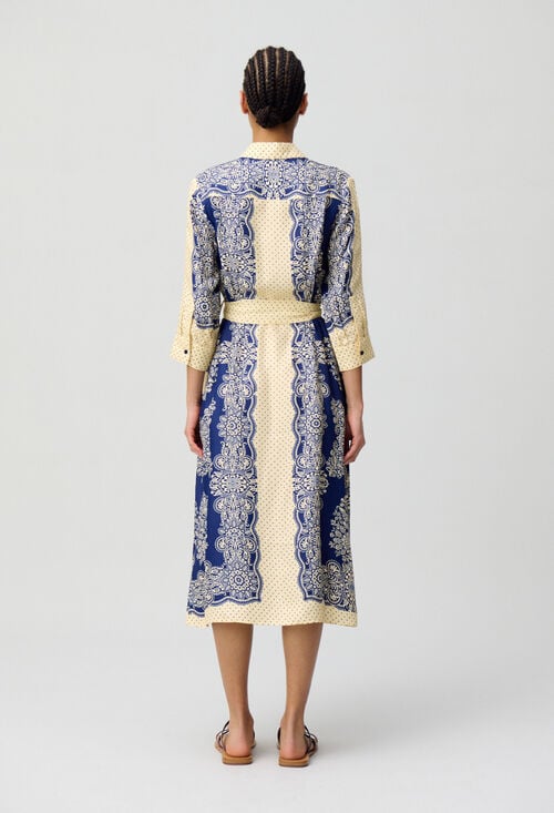 Claudie Robe Longue Imprimée Pour Femme