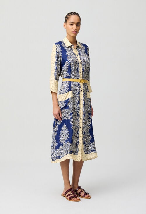 claudie Robe longue imprimée pour femme