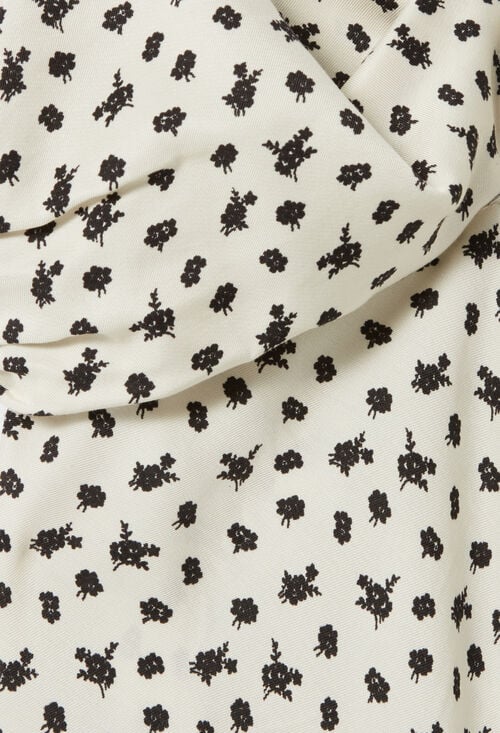 Claudie Robe Longue Satinée Fleurs Pour Femme